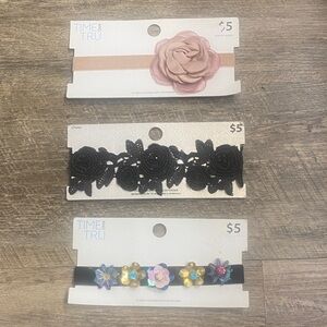 NWT Time and Tru SET OF 3 Choker Necklaces